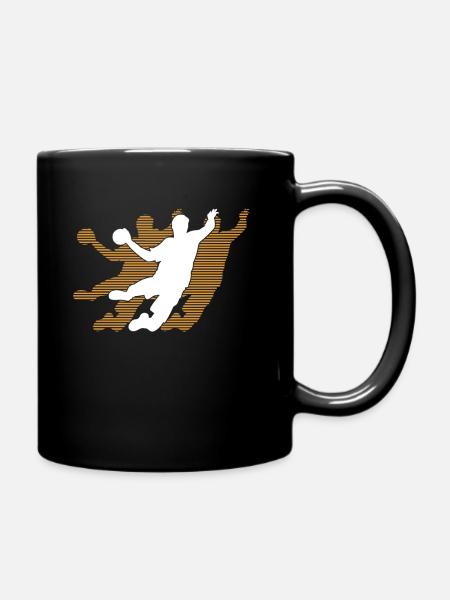 Graphique de joueur de handball - Mug uni - noir