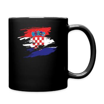 Croatia - Full Colour Mug - black - Right
