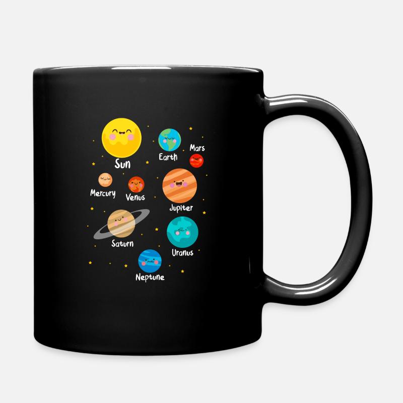 Astronomie Planeten - Tasse einfarbig - Schwarz