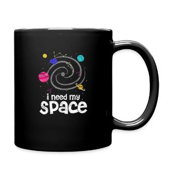 Astronomy planets astronaut universe gift - Full Colour Mug - black - Right
