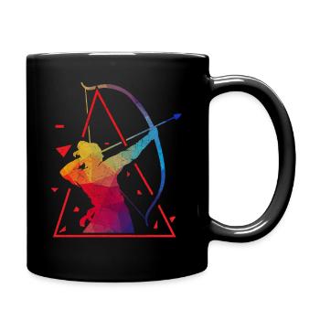 Tir à l'arc Chasse à l'arc - Mug uni - noir - Droite