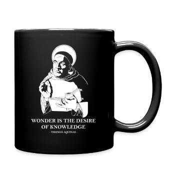 The Desire Of Knowledge Catholic Philosophy - Full Colour Mug - black - Right