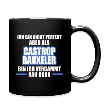 Castrop Rauxel Stadt perfekt lustig - Tasse einfarbig - Schwarz - Rechts