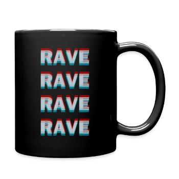 Rave Rave Rave Rave Raver Shirt Idée Cadeau - Mug uni - noir - Droite
