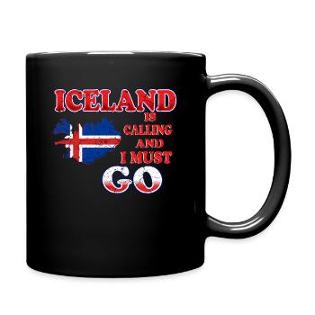 Iceland - Full Colour Mug - black - Right
