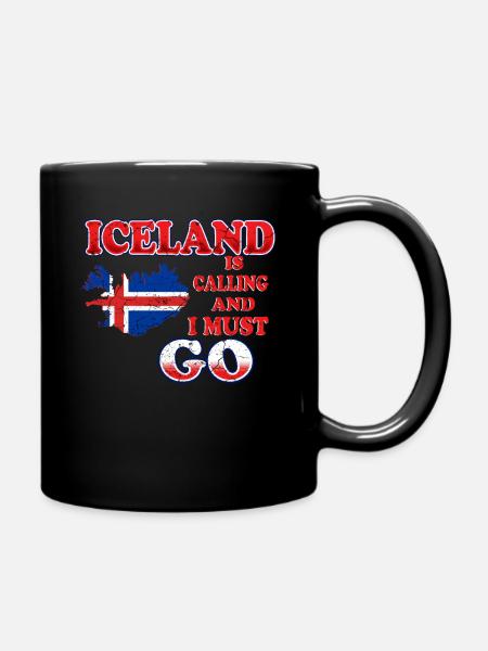 Iceland - Full Colour Mug - black