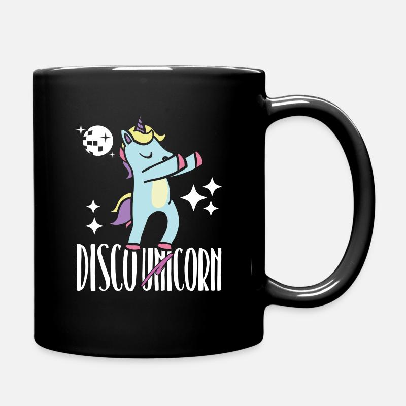 Licorne disco - Mug uni - noir