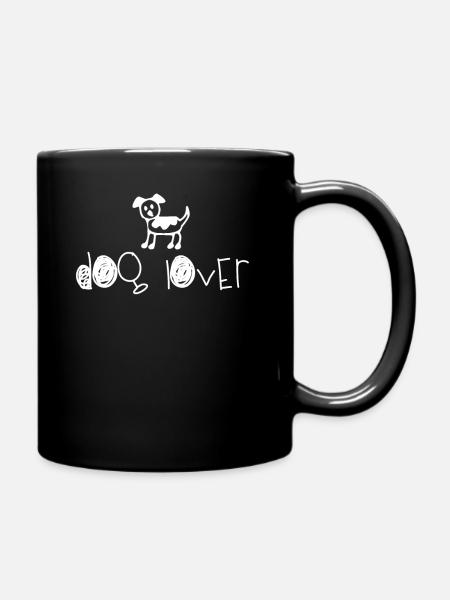 Dog lover - Full Colour Mug - black