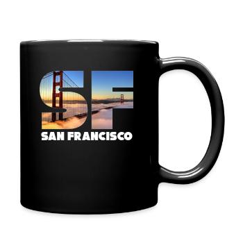 San Francisco - Mug uni - noir - Droite