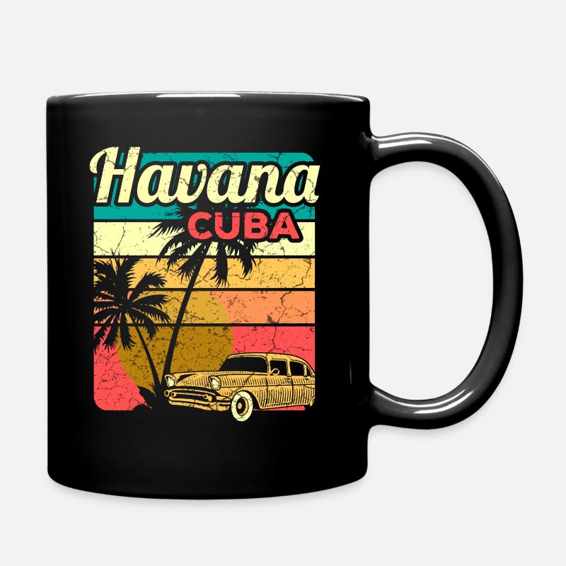 Cuba Caribbean Cuban Vacation Latin Vacation - Full Colour Mug - black
