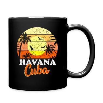 Cuba Caribbean Cuban Vacation Latin Vacation - Full Colour Mug - black - Right