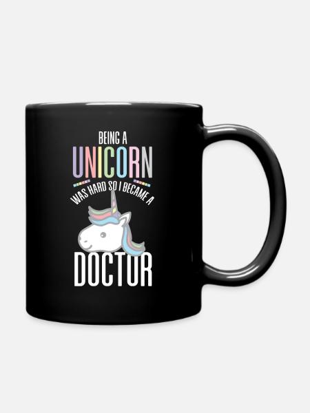 docteur, médecin, médecine, étudiant, doctorat - Mug uni - noir