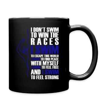 Cadeau drôle pour les nageurs - Mug uni - noir - Droite