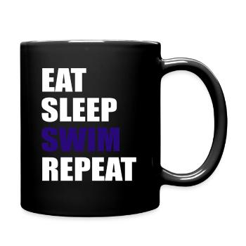 Cadeau de natation - Mug uni - noir - Droite