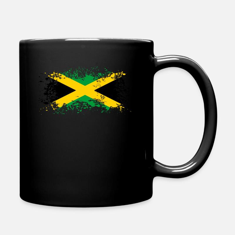 Idée cadeau drapeau Jamaïque - Mug uni - noir
