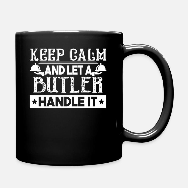Butler Let A Butler Handle It - Full Colour Mug - black
