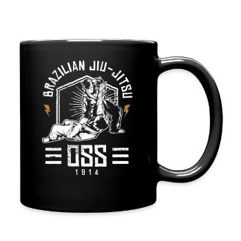 Leglock brasilianische Jiu Jitsu BJJ Geschenk-Design-Idee - Tasse einfarbig - Schwarz - Rechts