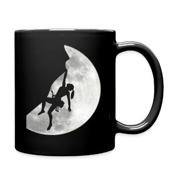 Boulderer grimpe Escalade Femme Escaladeuse - Mug uni - noir - Droite