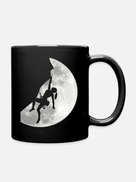 Boulderer grimpe Escalade Femme Escaladeuse - Mug uni - noir