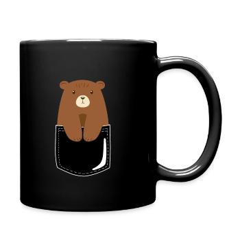 The bear to take away. - Full Colour Mug - black - Right