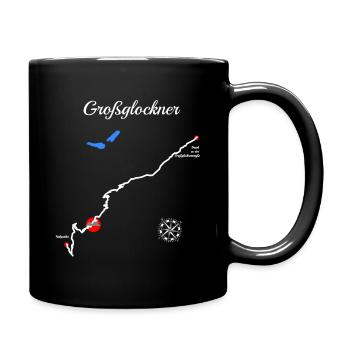 Großglockner-Hochalpenstraße Serpentine Pass - Tasse einfarbig - Schwarz - Rechts