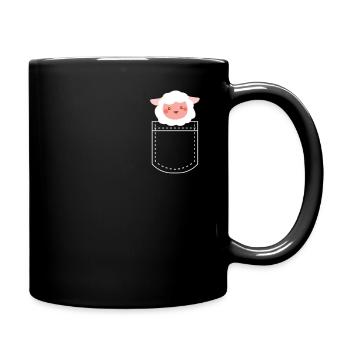sheep - Full Colour Mug - black - Right