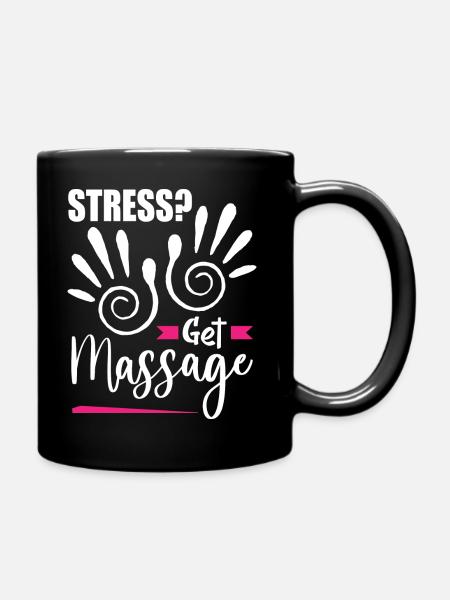 massage - Mug uni - noir