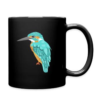 kingfisher - Full Colour Mug - black - Right
