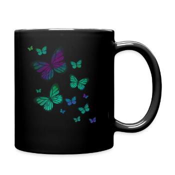 papillon papillon animal coloré couleur - Mug uni - noir - Droite