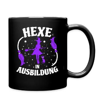 Halloween Hexen Hexe in Ausbildung Walpurgisnacht - Tasse einfarbig - Schwarz - Rechts