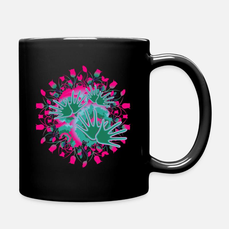 Rave acid techno - Full Colour Mug - black