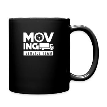 Umzug Service Team Umziehen Umzugsservice Auszug - Tasse einfarbig - Schwarz - Rechts