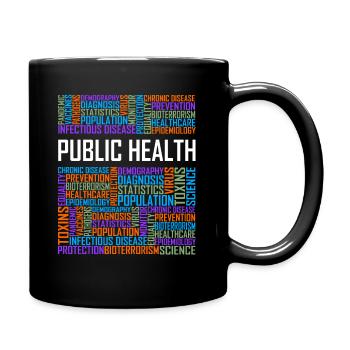 Public Health Words - Full Colour Mug - black - Right