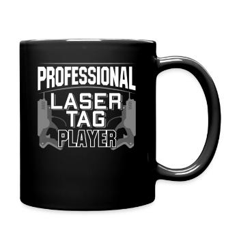 Professional Laser Tag Player - Tasse einfarbig - Schwarz - Rechts