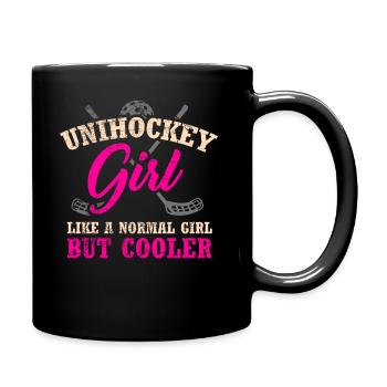 Floorball femmes filles - Mug uni - noir - Droite