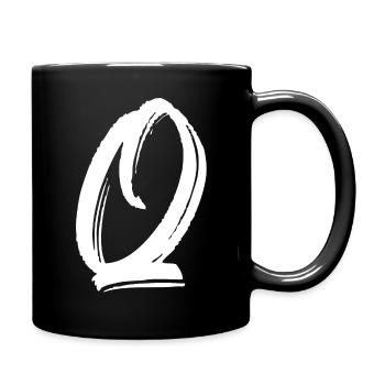 q - Tasse einfarbig - Schwarz - Rechts