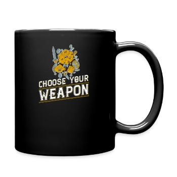 Fantasy RPG Cube Funny role-playing game - Full Colour Mug - black - Right