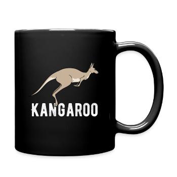 Kangourou Australie - Mug uni - noir - Droite