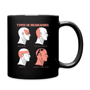 Pêche pêche - Mug uni - noir - Droite
