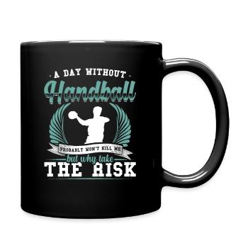 Handball sport joueur de handball handball club équipe - Mug uni - noir - Droite