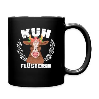 Kuh Landwirtschaft - Tasse einfarbig - Schwarz - Rechts