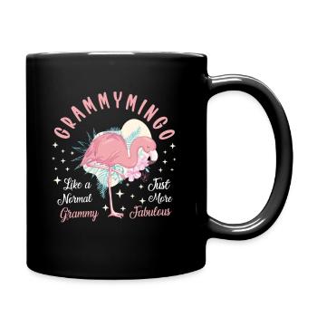 Oma Sprüche - Tasse einfarbig - Schwarz - Rechts