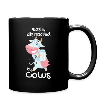 cow - Full Colour Mug - black - Right