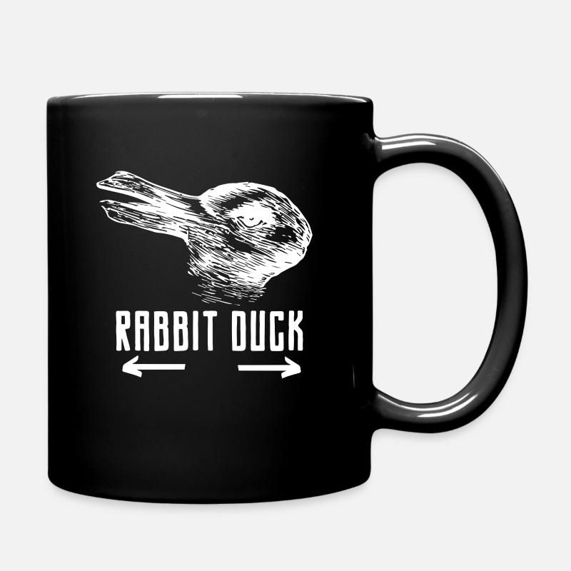 Rabbit duck - Full Colour Mug - black