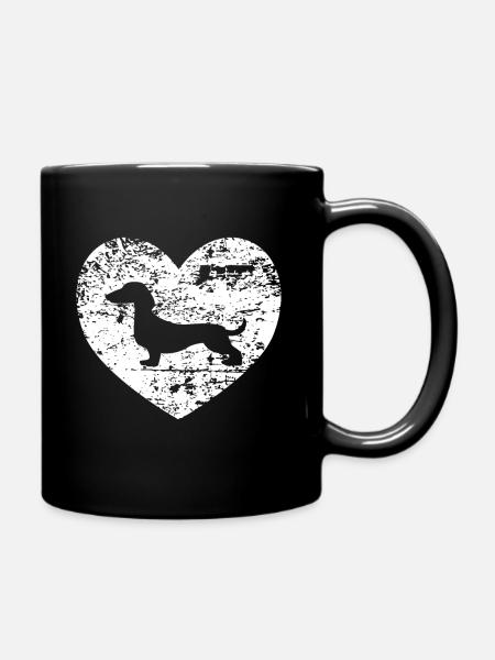 Dachshund - Full Colour Mug - black