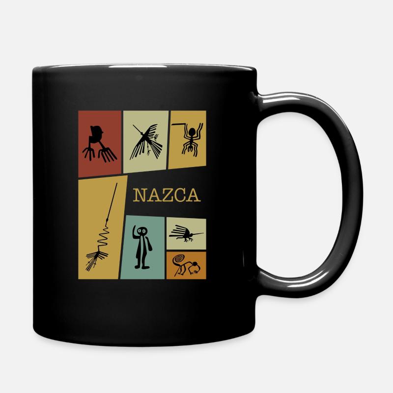 Nazca Line Peru, peruanische Peru - Tasse einfarbig - Schwarz