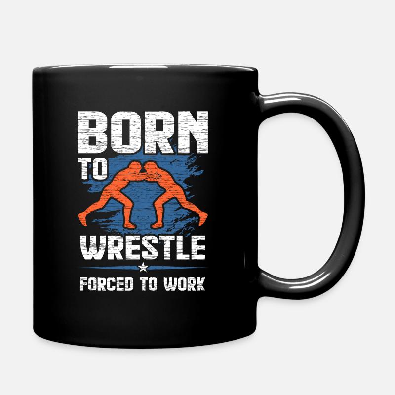 Wrestling - Full Colour Mug - black