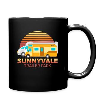 Funny design Trailer Park Sunnyvale Lovers design - Full Colour Mug - black - Right