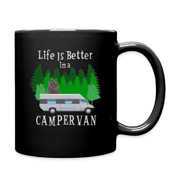 Campervan Van Campingbus Vanlifer Cadeau - Mug uni - noir - Droite