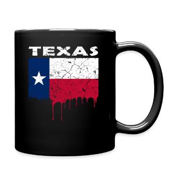 Drapeau du Texas - Mug uni - noir - Droite